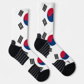 Athletic Crew Sock met vlag van Zuid-Korea Sokken (Rechts)