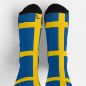 Athletic Crew Sock met vlag van Zweden Sokken (Top)