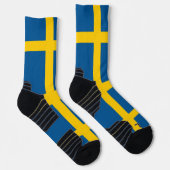 Athletic Crew Sock met vlag van Zweden Sokken (Rechts)