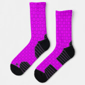 Athletic Crew Sock Paarse Blue Classic Design Sokken (Links)