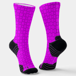 Athletic Crew Sock Paarse Blue Classic Design Sokken