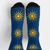 Athletic Crew Sock with flag of Macedonia, Greece Sokken (Top)