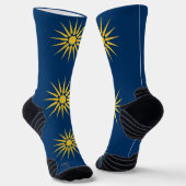 Athletic Crew Sock with flag of Macedonia, Greece Sokken (Gebogen)