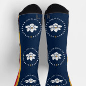 Athletic Crew Sock with flag of Mississippi, USA Sokken (Top)