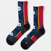 Athletic Crew Sock with flag of Mississippi, USA Sokken (Links)