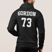 Athletic Custom Name and Number Hoodie (Achterkant)