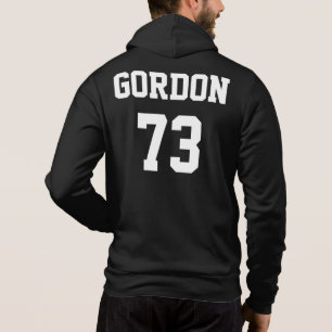 Athletic Custom Name and Number Hoodie