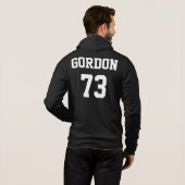 Athletic Custom Name and Number Hoodie (Achterkant volledig)