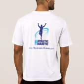 Athletic Diabetic T-Shirt, met vocht als scheermes T-shirt (Achterkant)