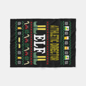 Athletic Director Elf Funny Christmas Gift  Fleece Deken (Voorkant (Horizontaal))