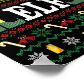 Athletic Director Elf Funny Christmas Gift  Poster (Hoek)