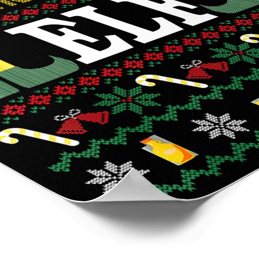 Athletic Director Elf Funny Christmas Gift  Poster (Hoek)