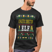 Athletic Director Elf Funny Christmas Gift  T-shirt (Voorkant)