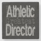 Athletic Director Extraordinaire Stenen Onderzetter (Voorkant)
