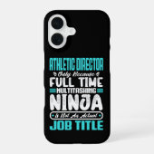 Athletic Director Multitasker Teacher Coach Skill iPhone 16 Hoesje (Achterkant)