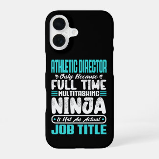 Athletic Director Multitasker Teacher Coach Skill iPhone 16 Hoesje