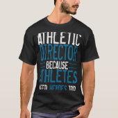 Athletic Director Trainer Personeel Dank u T-shirt (Voorkant)