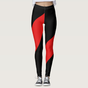 Athletic Dynamic Black en Red Leggings