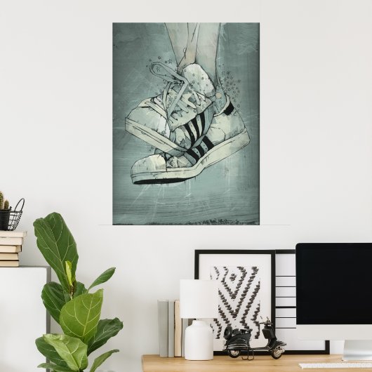 Athletic Feet Poster (Thuiskantoor)