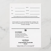 Athletic Fitness Kettlebell Foil Gift Card Folie Feestdagenkaart (Achterkant)