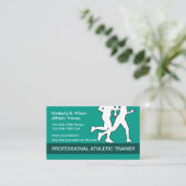 Athletic Fitness Trainer Visitekaartje (Staand voorkant)