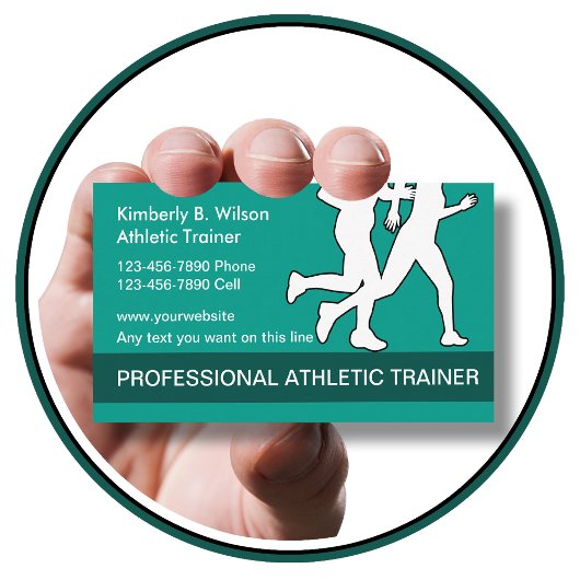 Athletic Fitness Trainer Visitekaartje