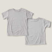 Athletic Grey Tri-blend Peuter T-shirt (Ontwerp Voorkant & Achterkant)