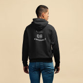 Athletic Jersey Style Custom Name Number Hoodie