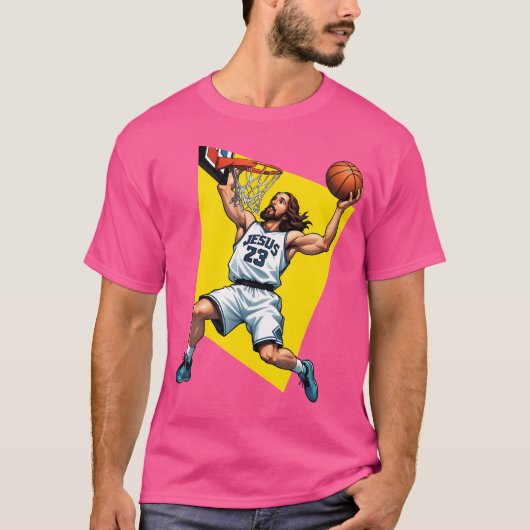 Athletic Jesus Slam Dunk T-shirt (Voorkant)