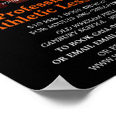 Athletic Silhouettes, Athletics Lesson Advert Poster (Hoek)