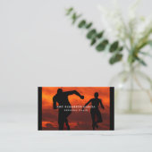 Athletic Silhouettes, sportjournalist, sportcoach Visitekaartje (Staand voorkant)