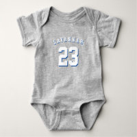 Athletic sport blue white custom name number schat