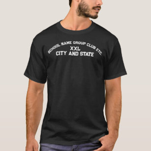 Athletic Sport Sjabloon City State School T-shirt