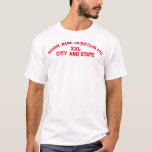 Athletic Sport Sjabloon City State School T-shirt<br><div class="desc">PrimAlaska Apparel.</div>
