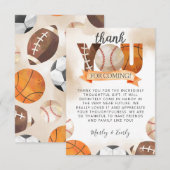 Athletic Sports Ball-kaart Informatiekaartje (Voorkant / Achterkant)