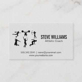 Athletic Sports Coach Visitekaartje