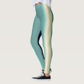 Athletic Stripe Pattern | Dual Tone Leggings (Links)