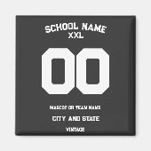  Athletic Team Name State School Number Magneet (Voorkant)