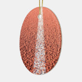 Athletic Track - Running Track Keramisch Ornament (Links)