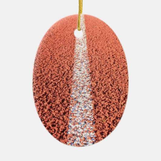 Athletic Track - Running Track Keramisch Ornament (Voorkant)