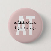 Athletic Trainer AT-atletiekopleiding Ronde Button 5,7 Cm (Voorkant)