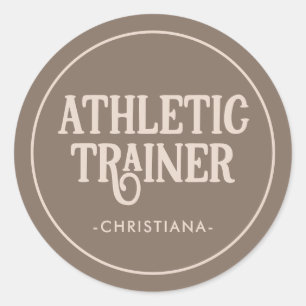 Athletic Trainer Athletic Training Ronde Sticker