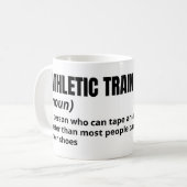 Athletic Trainer Coffee Mok – Funny Definition (Voorkant links)