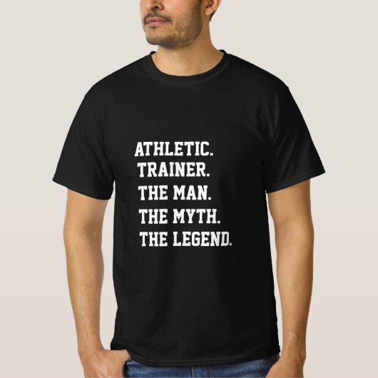 Athletic trainer de Man de mythe de legende T-shirt (Voorkant)
