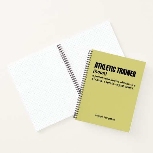 Athletic Trainer Definition - Witty Notitieboek Gi (Binnen)