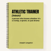 Athletic Trainer Definition - Witty Notitieboek Gi (Voorkant)