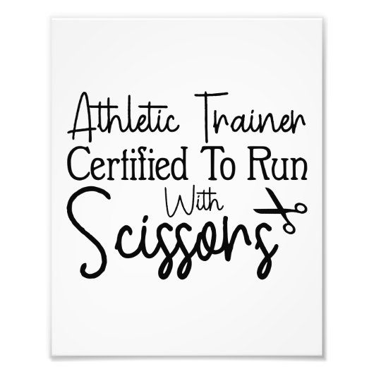 Athletic Trainer die gecertificeerd is om met een Foto Afdruk (Voorkant)