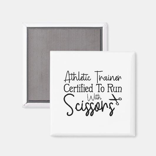 Athletic Trainer die gecertificeerd is om met een  Magneet (Voorkant / Achterkant)