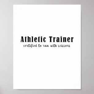 Athletic Trainer die gecertificeerd is om met een Poster