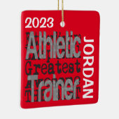 Athletic Trainer Extraordinaire CUSTOM Keramisch Ornament (Rechts)
